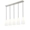 Z-Lite Farrell 5 Light Linear Chandelier, 7.25in. W x 13.75in. H, Brushed Nickel 3043P7-5L-BN - alternate 3
